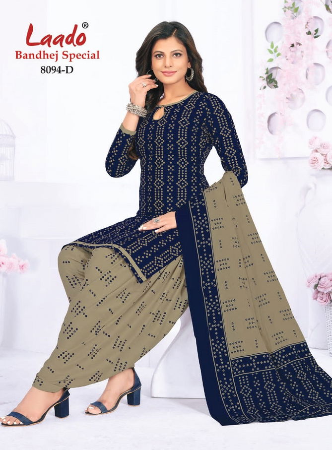 Laado Bandhej Special 8094 Bandhani Wholesale Dress Material
